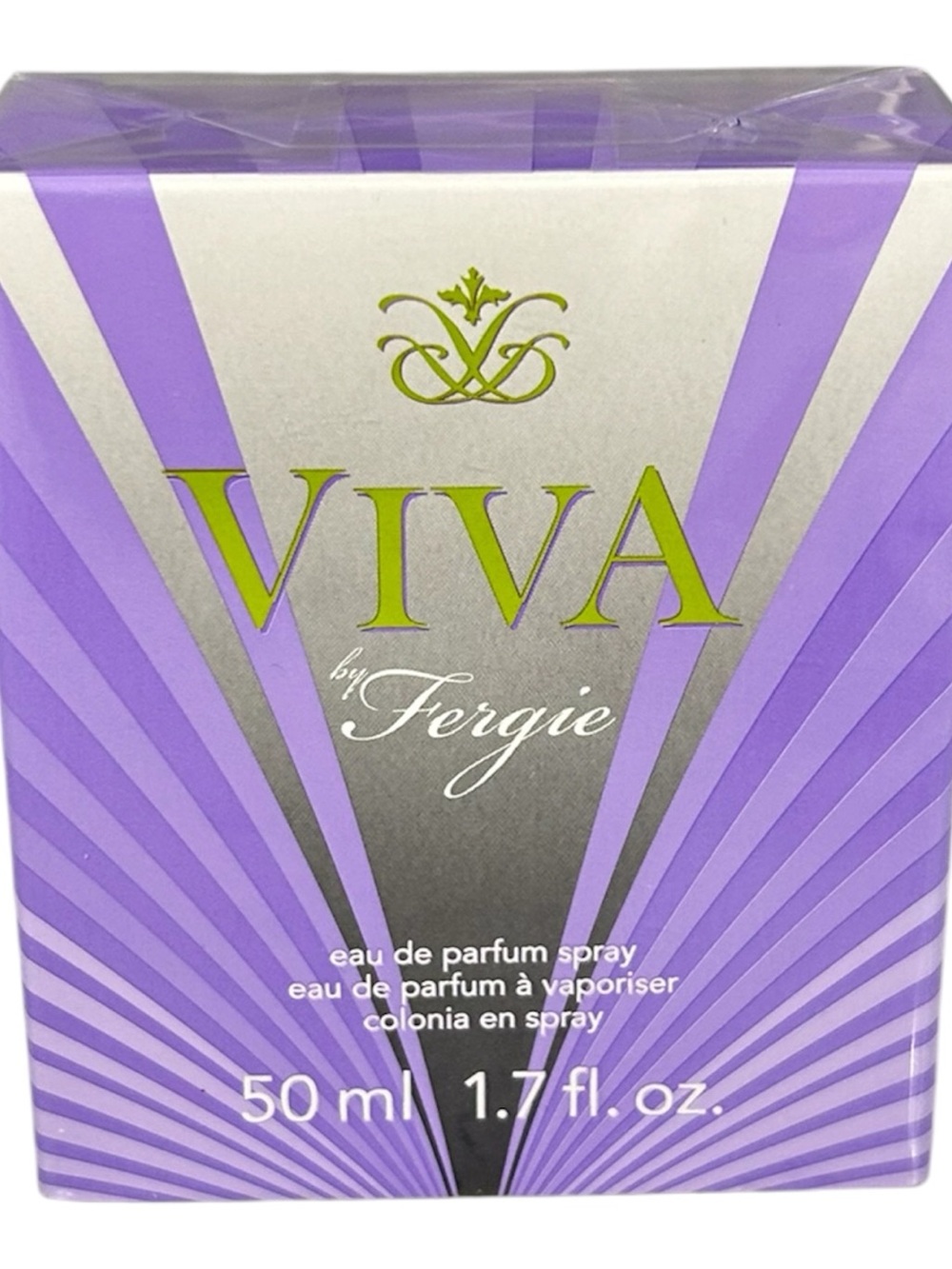 Fergie Viva Eau de Parfum — Purple and Gold Box